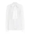 Dolce & Gabbana Dolce&gabbana Sheer Silk Chiffon Tie Neck Shirt