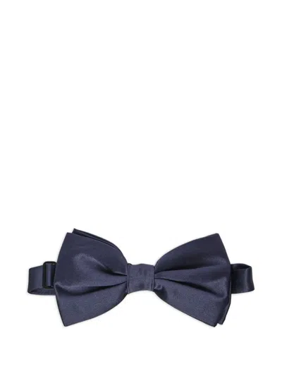 Dolce & Gabbana Silk Bow Tie In Blue