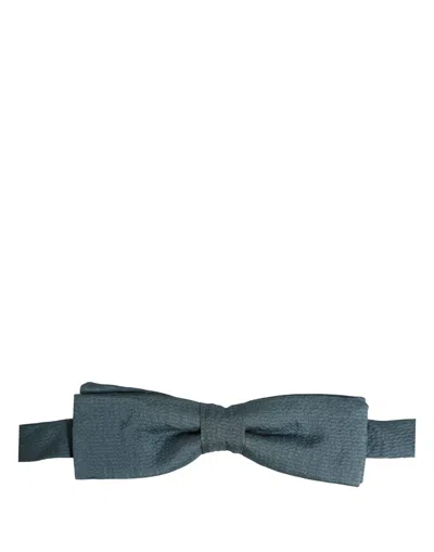 Dolce & Gabbana Silk Bow Tie In Blue