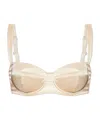 Dolce & Gabbana Silk Bra In Neutral