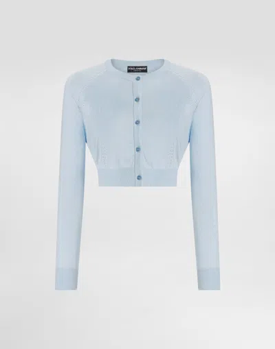 DOLCE & GABBANA SILK CARDIGAN