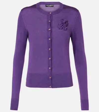 DOLCE & GABBANA SILK CARDIGAN