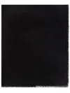 Dolce & Gabbana Frayed-edge Knit Scarf In Black