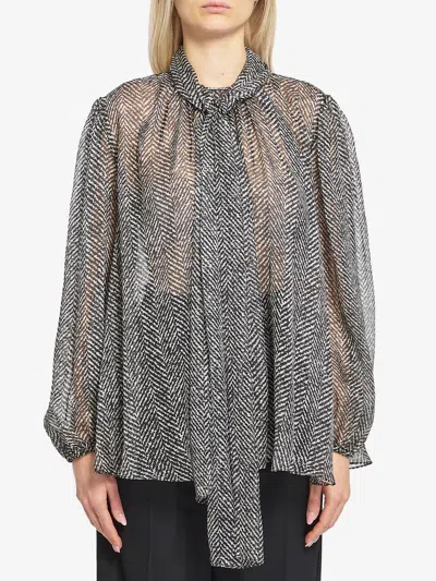 DOLCE & GABBANA SILK CHIFFON BLOUSE