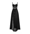 Dolce & Gabbana Silk-blend Chiffon And Lace Corset Dress In Multi