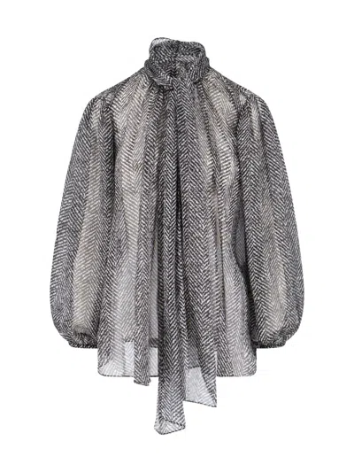 DOLCE & GABBANA SILK CHIFFON SHIRT