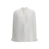 Dolce & Gabbana Dolce&gabbana Sheer Silk Chiffon Tie Neck Shirt In White