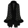 Dolce & Gabbana Polka-dot Printed Chiffon Cape