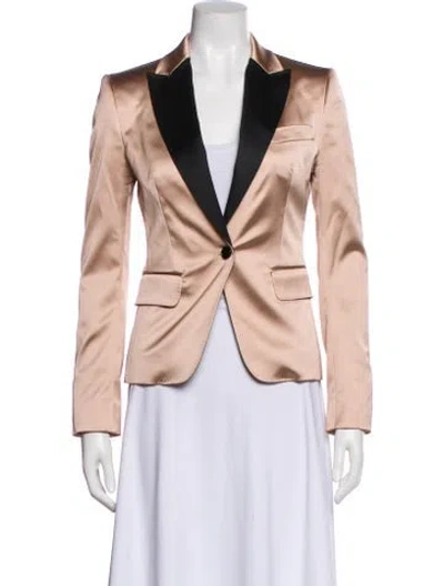 Pre-owned Dolce & Gabbana Silk Colorblock Pattern Blazer In Multi