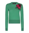 Dolce & Gabbana Luxurious Silk Blend Sweater In Rich V0402 Color