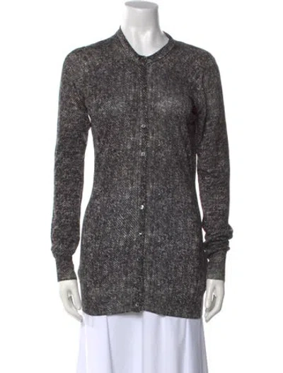 Pre-owned Dolce & Gabbana Silk Crew Neck Tunic In Gray