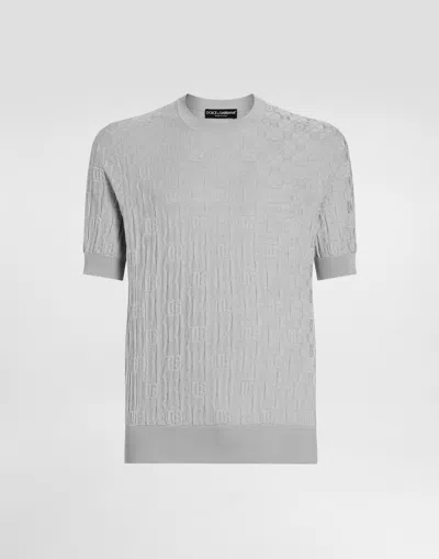 DOLCE & GABBANA SILK CREWNECK PULLOVER