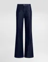 Dolce & Gabbana Silk Denim Palazzo Pants In Multicolor