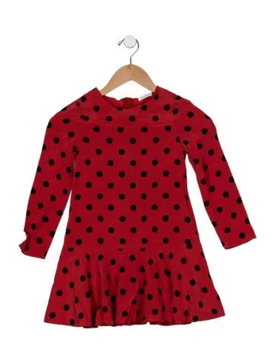 Pre-owned Dolce & Gabbana Babies' Silk Dress In Black/red