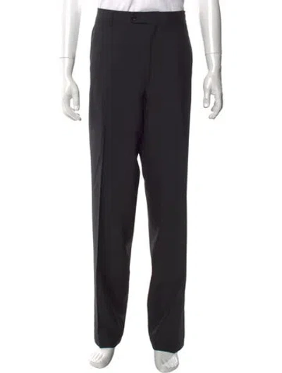 Pre-owned Dolce & Gabbana Silk Dress Pants In Black