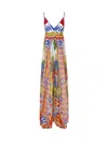 Dolce & Gabbana Silk Dress With Cart Print