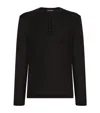 Dolce & Gabbana Silk Embroidered Logo T-shirt
