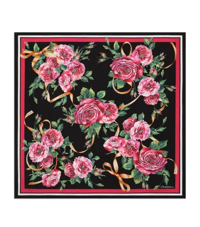 Dolce & Gabbana Silk Floral Scarf