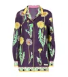 Dolce & Gabbana Printed Oversized Silk Twill Shirt