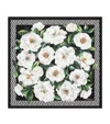 Dolce & Gabbana Silk Gardenia Print Scarf