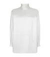 Dolce & Gabbana Dolce&gabbana White Silk Turtleneck