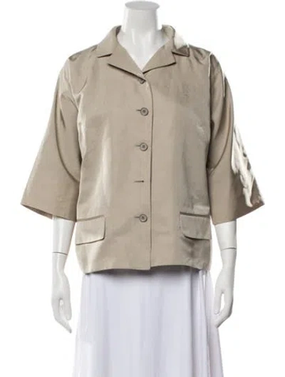 Pre-owned Dolce & Gabbana Silk Jacket In Neutrals