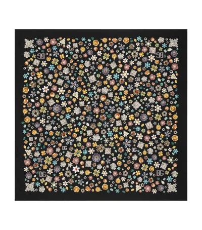 Dolce & Gabbana Silk Jewellery Print Scarf