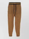 Dolce & Gabbana Silk Joggers With Printed All-over Stripes
