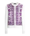 Dolce & Gabbana Women Maiolica Print Silk Cardigan