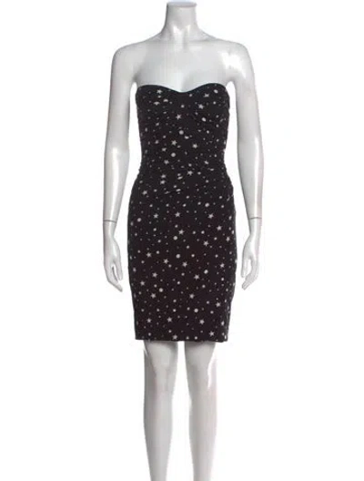 Pre-owned Dolce & Gabbana Silk Knee-length Dress In Black