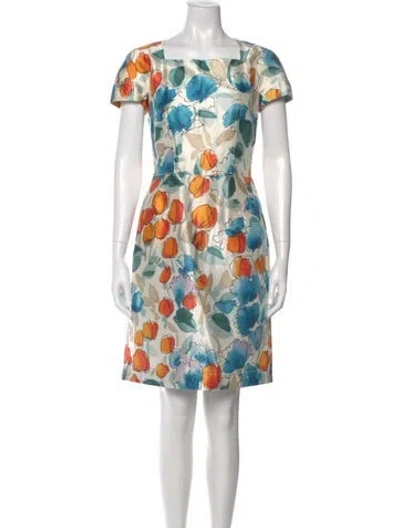Pre-owned Dolce & Gabbana Silk Knee-length Dress In Neutral