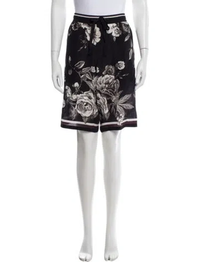 Pre-owned Dolce & Gabbana Silk Knee-length Shorts In Black