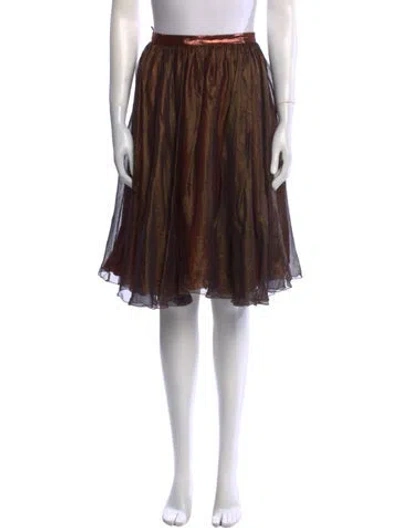 Pre-owned Dolce & Gabbana Silk Knee-length Skirt