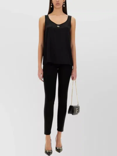 Dolce & Gabbana Silk Logo Camisole Top