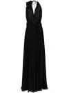 Dolce & Gabbana Long Chiffon Dress With Boning