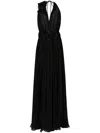 Dolce & Gabbana Long Chiffon Dress With Boning