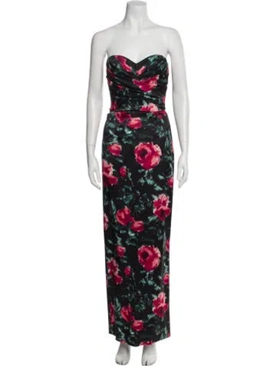 Pre-owned Dolce & Gabbana Silk Long Dress In Black