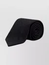 Dolce & Gabbana Silk Loop Jacquard Slim Tie In Black