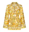 Dolce & Gabbana Silk Majolica Print Pyjama Shirt