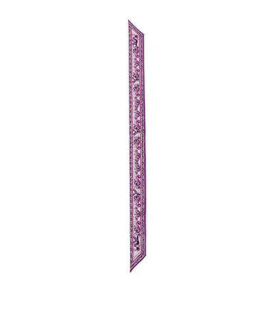 DOLCE & GABBANA SILK MAJOLICA PRINT SCARF