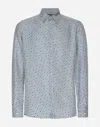 Dolce & Gabbana Silk Chain Print Shirt In #n/a
