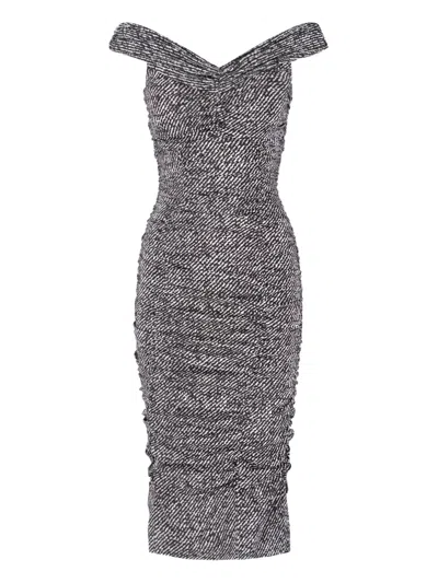 DOLCE & GABBANA SILK MIDI DRESS