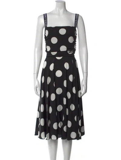 Pre-owned Dolce & Gabbana Silk Midi Length Dress