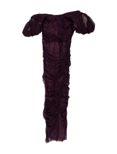 Pre-owned Dolce & Gabbana Silk Midi Length Dress W/ Tags In Multi
