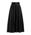 Dolce & Gabbana Silk Satin Calf-length Circle Skirt