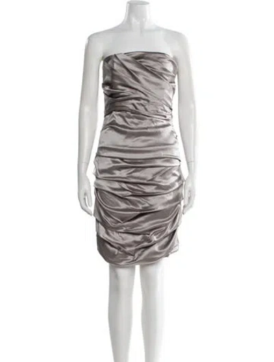Pre-owned Dolce & Gabbana Silk Mini Dress