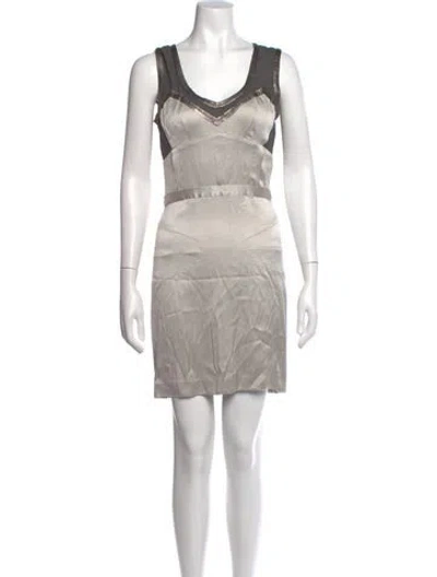 Pre-owned Dolce & Gabbana Silk Mini Dress