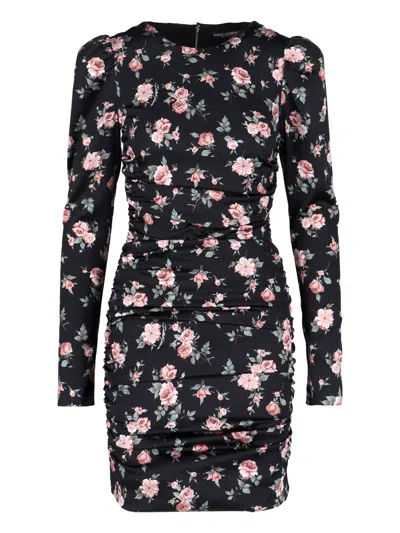 DOLCE & GABBANA SILK MINI DRESS