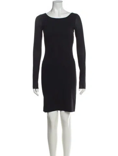 Pre-owned Dolce & Gabbana Silk Mini Dress In Black