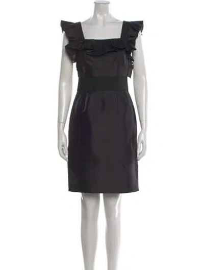 Pre-owned Dolce & Gabbana Silk Mini Dress In Black